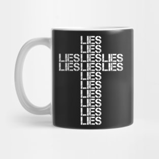 LIES Cross T-Shirt Mug